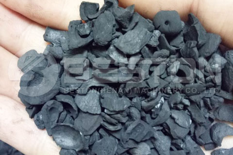 Charcoal Made by Beston Wood Charcoal Making Machine