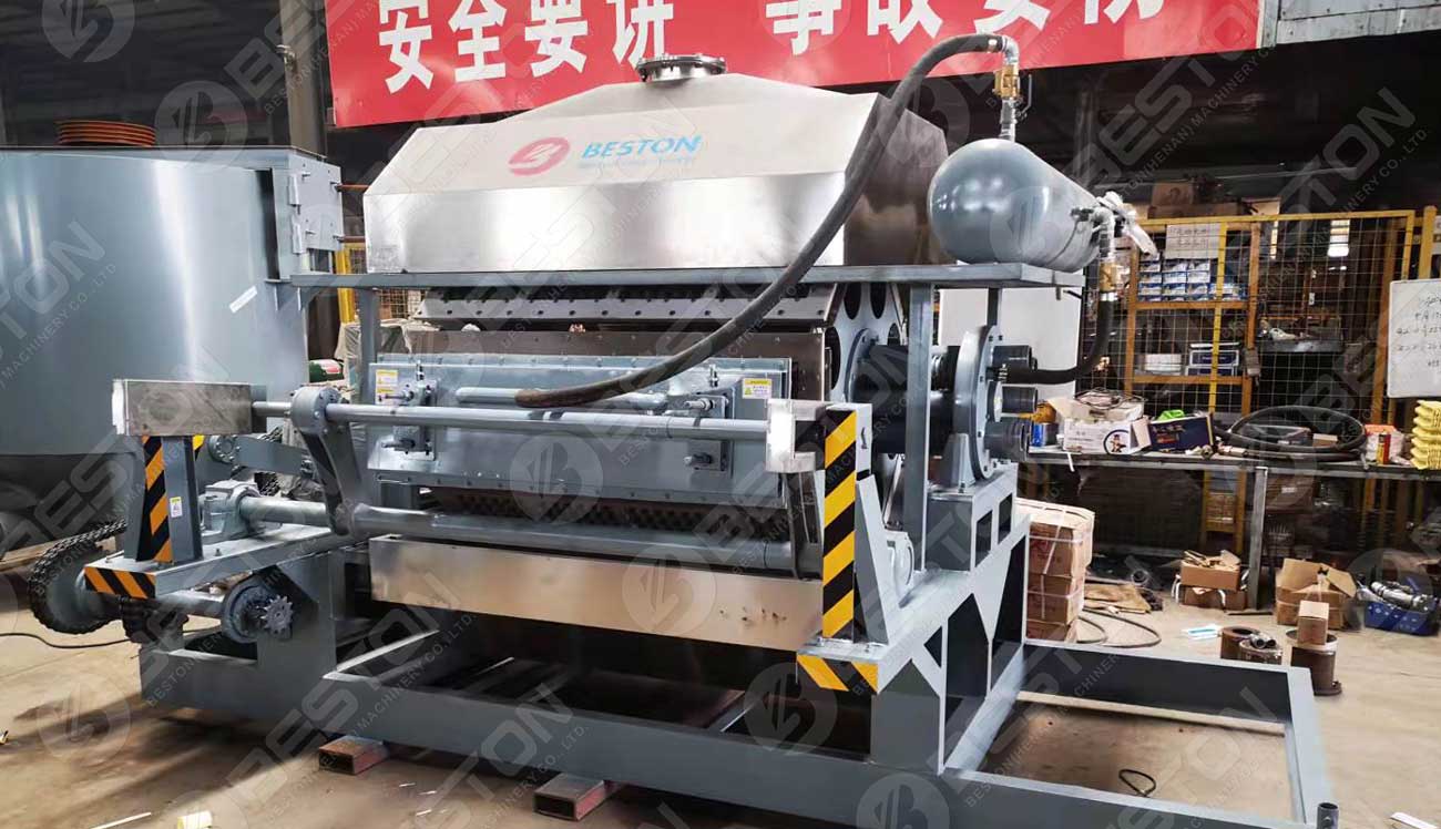 BTF4-8 Beston Egg Tray Machine Delivered to Senegal